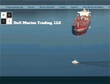 Tablet Screenshot of dojimarinetrading.com